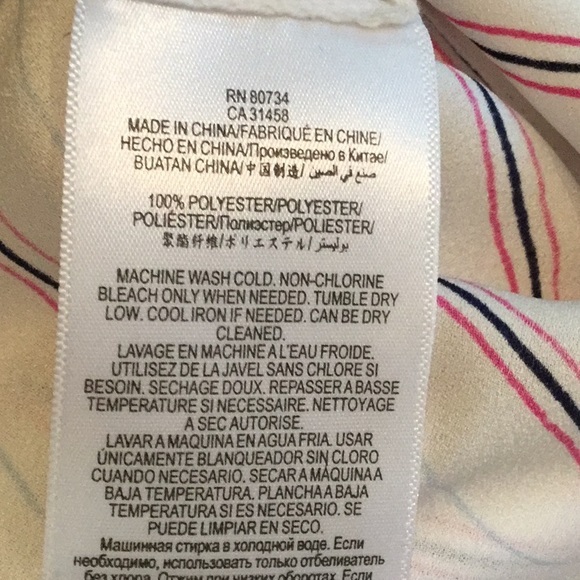 BCBGMAXAZARIA ELEANORE STRIPED SHIRT - Picture 6 of 6